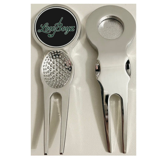 Divot Tool and Black Magnet Ball Marker